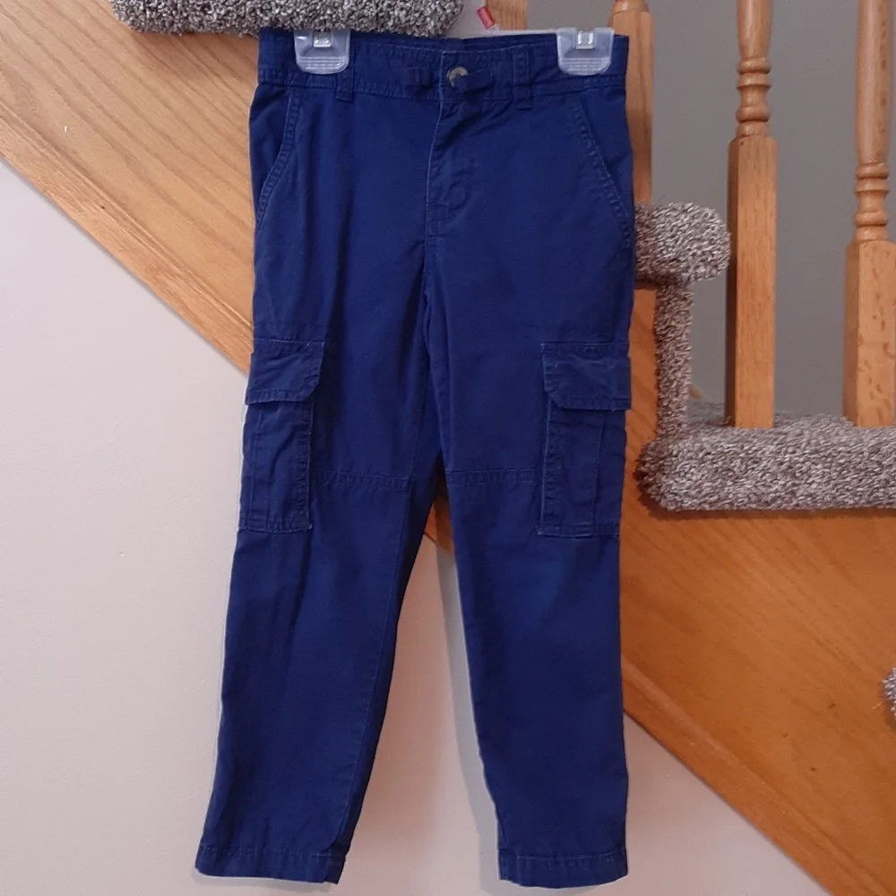 Carters Dark Blue Cargo Pants Cotton Trousers Boys Size 5